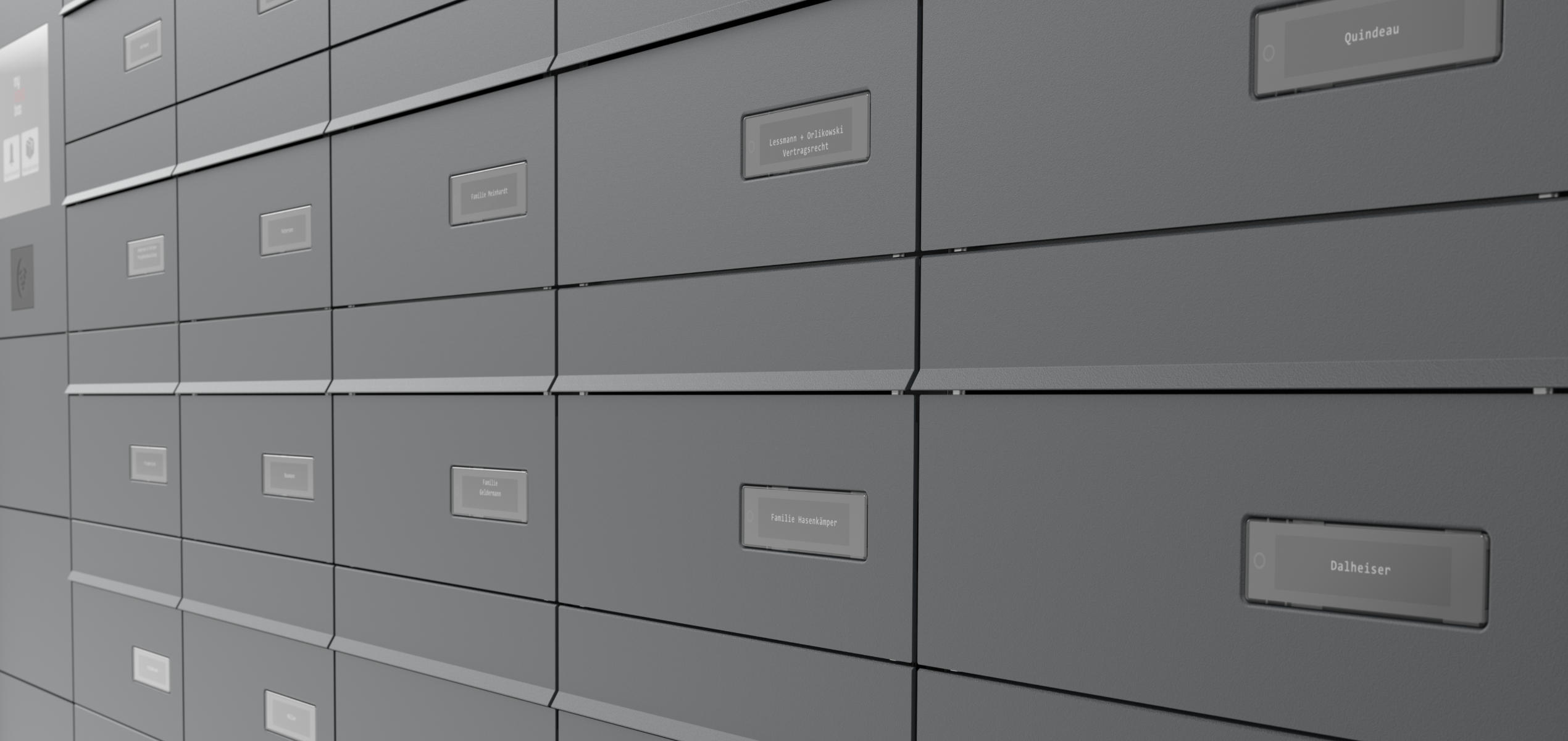 Renz Brief und Paketkastenanlage SISTEMA FLAT
