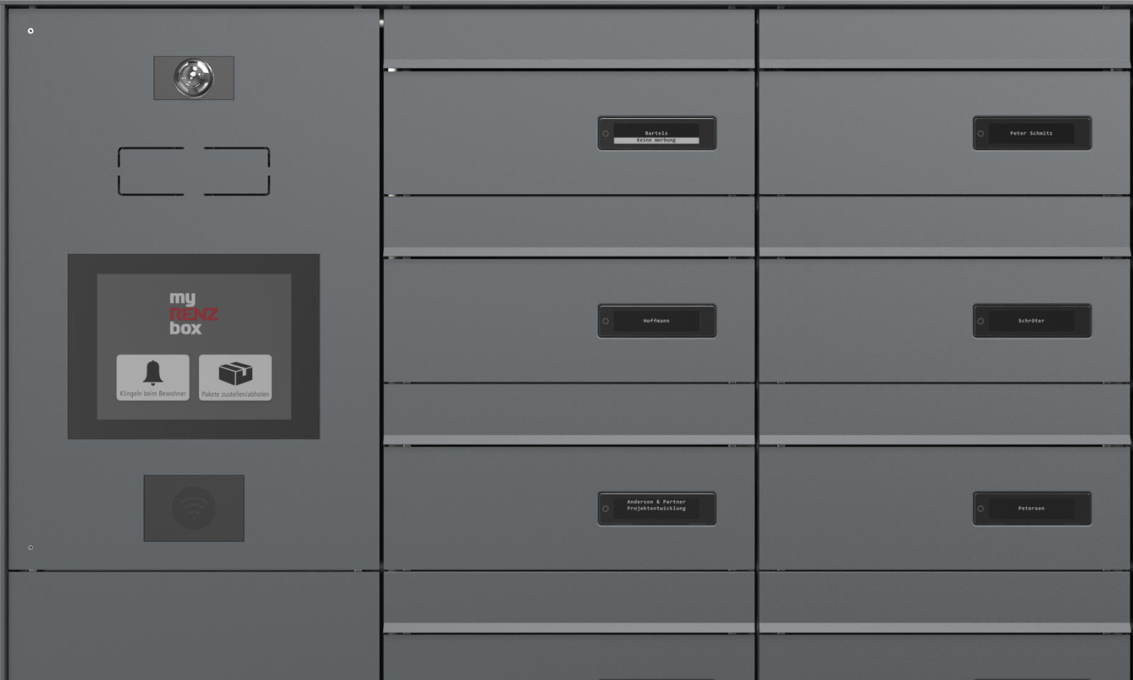 Renz Brief und Paketkastenanlage SISTEMA FLAT
